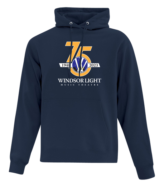 Windsor Light Music Theatre 75th Anniversary Youth Cotton Pull Over Hooded Sweatshirt with Printed Logo