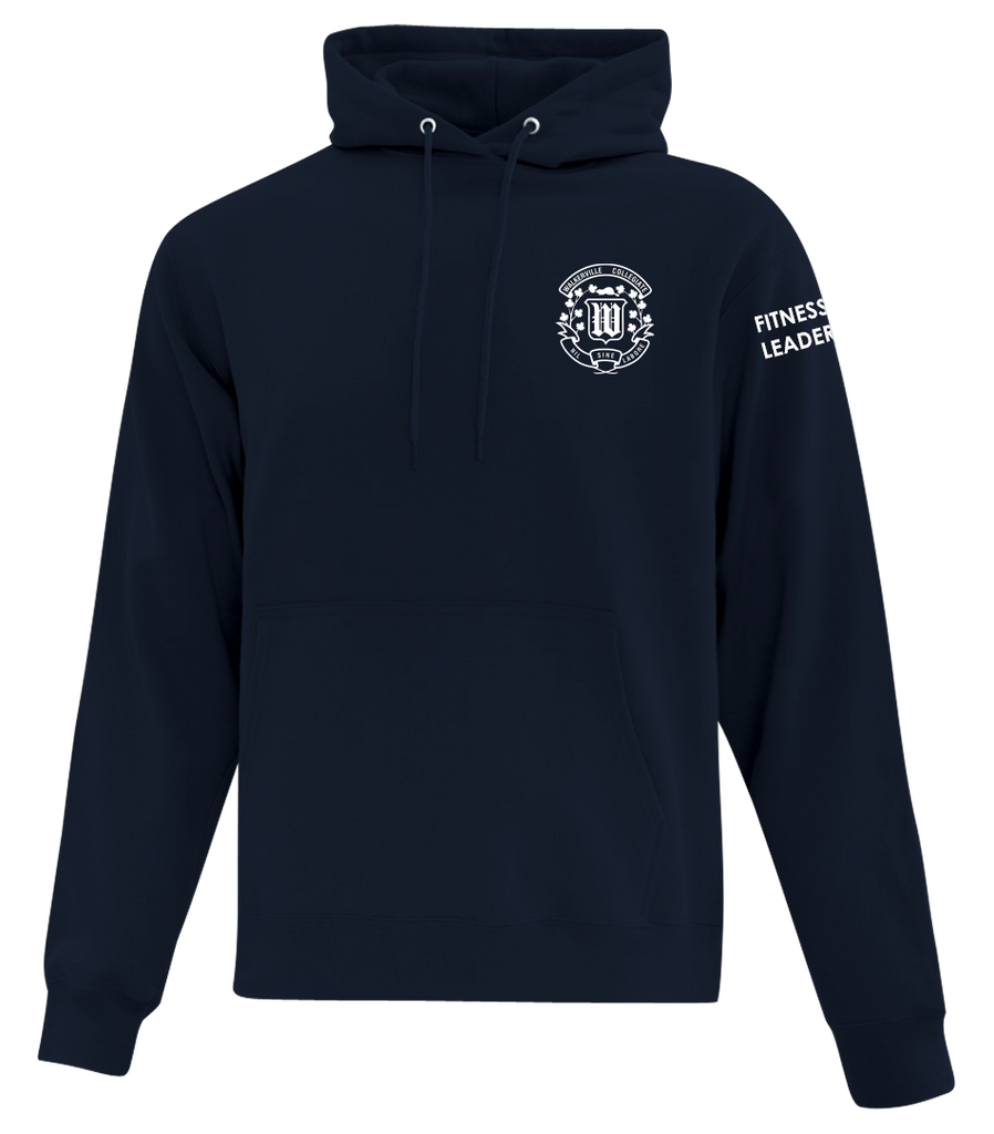 Walkerville "Fitness Leadership" Adult Cotton Pull Over Hooded Sweatshirt with Printed Logo