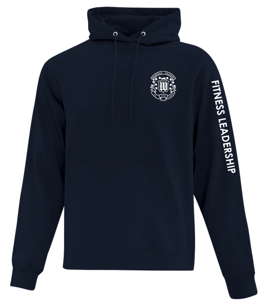 Walkerville "Fitness Leadership" Adult Cotton Pull Over Hooded Sweatshirt with Printed Logo