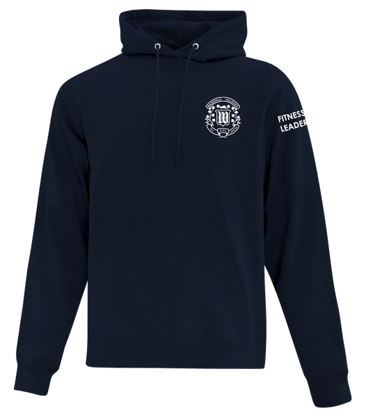 Walkerville "Fitness Leadership" Adult Cotton Pull Over Hooded Sweatshirt with Printed Logo