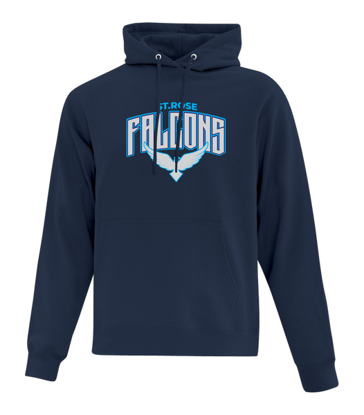 St. Rose Adult Cotton Hooded Sweatshirt with Embroidered Logo