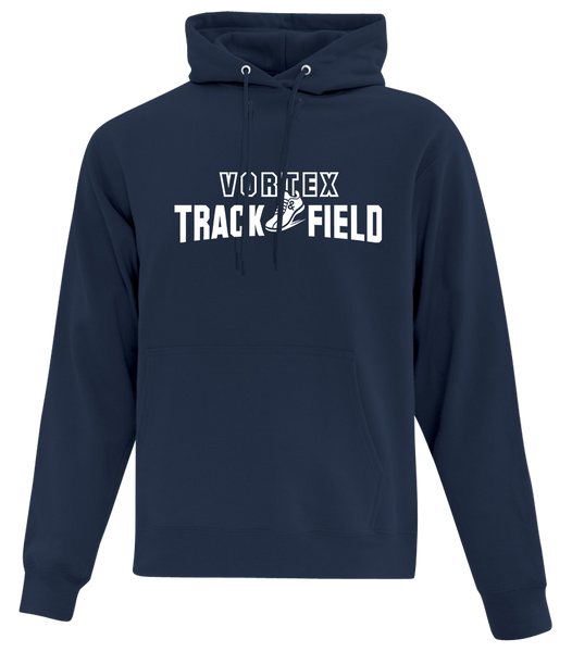 Vortex Track & Field Adult Cotton Hoodie With Printed Logos