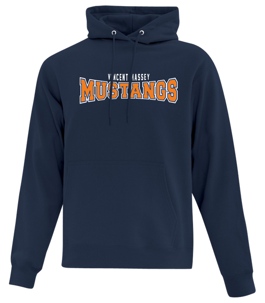 Vincent Massey Adult Cotton Pull Over Hooded Sweatshirt with Printed Logo