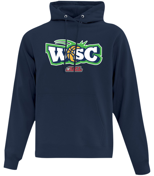 WSC Adult Cotton Pull Over Hooded Sweatshirt with Printed Logo