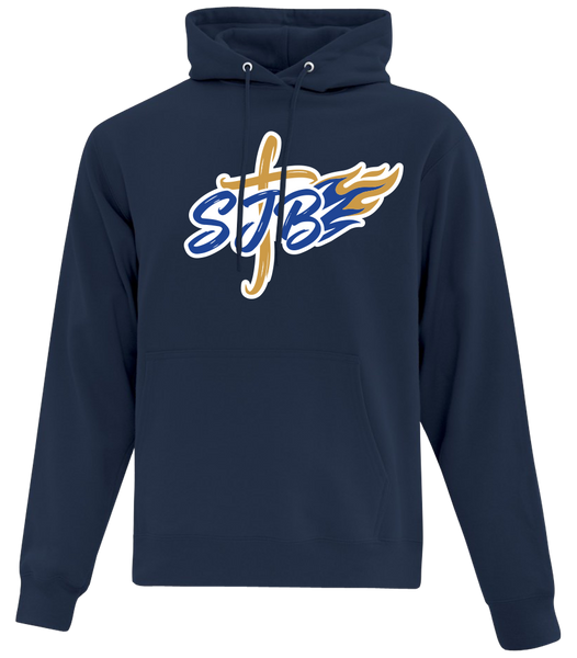 St. John the Baptist Adult Cotton Pull Over Hooded Sweatshirt with Printed Logo