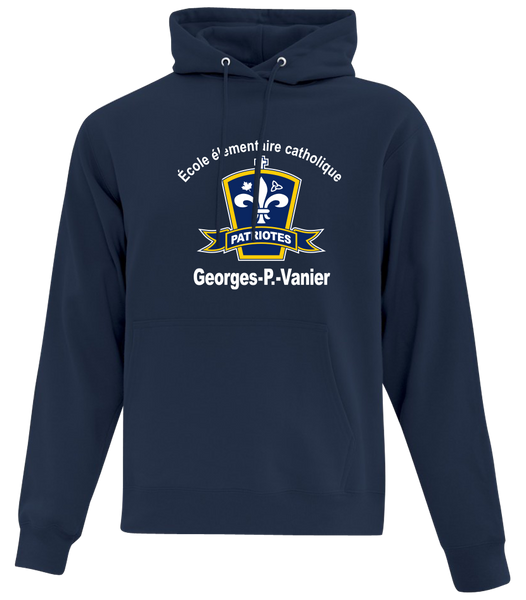 Georges-P.-Vanier Adult Cotton Pull Over Hooded Sweatshirt with Printed Logo
