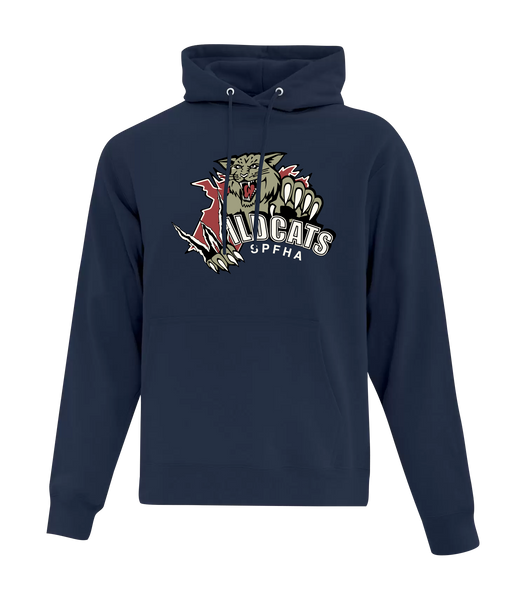 Wildcats SPFHA Youth Cotton Pull Over Hooded Sweatshirt with Printed Logo