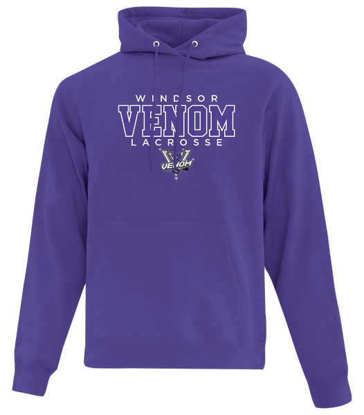 Windsor Venom Lacrosse Adult Cotton Pull Over Hooded Sweatshirt with Printed Logo