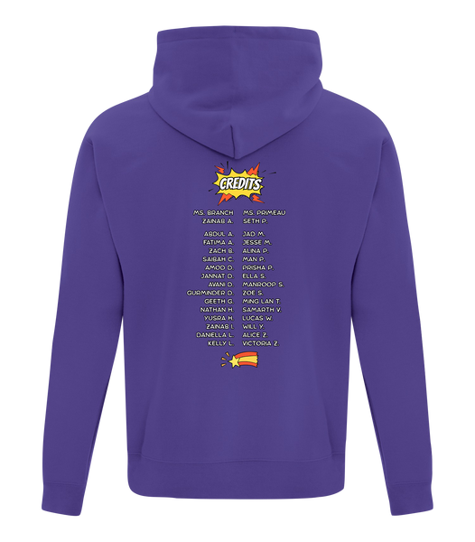 'Stangs For Change' Adult Cotton Pull Over Hooded Sweatshirt with Printed Logos