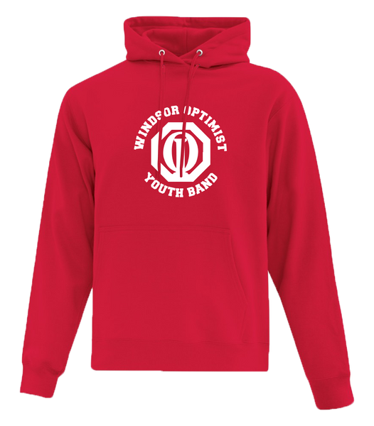 Windsor Optimist Band Youth Cotton Pull Over Hooded Sweatshirt with Printed Logo