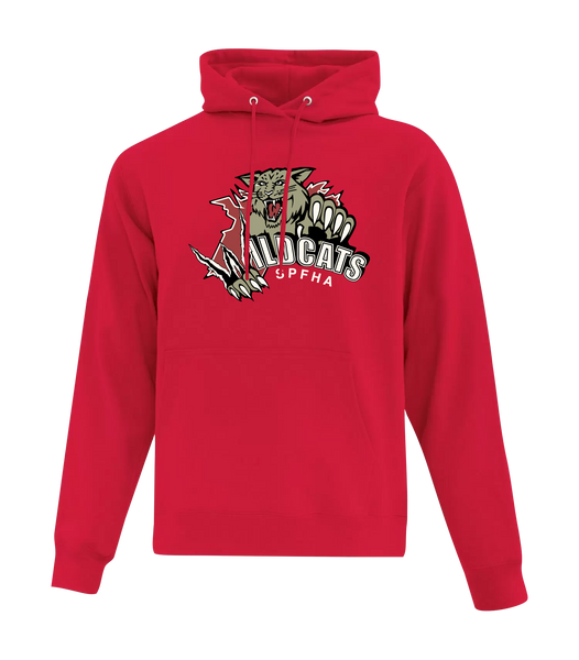 Wildcats SPFHA Youth Cotton Pull Over Hooded Sweatshirt with Printed Logo