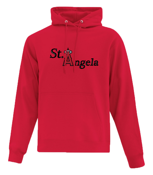 St. Angela Youth Cotton Pull Over Hooded Sweatshirt with Printed Logo