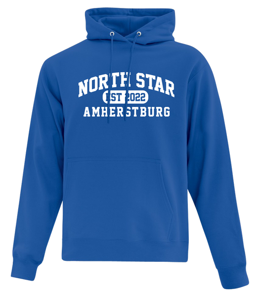 North Star Amherstburg Adult Cotton Pull Over Hooded Sweatshirt with Printed Logo