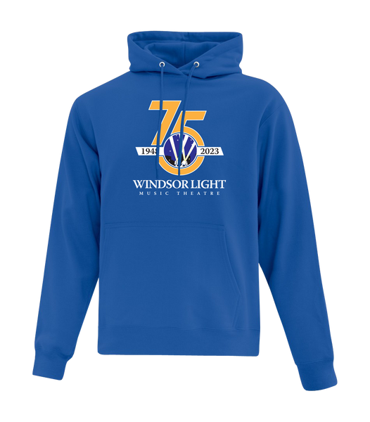 Windsor Light Music Theatre 75th Anniversary Youth Cotton Pull Over Hooded Sweatshirt with Printed Logo