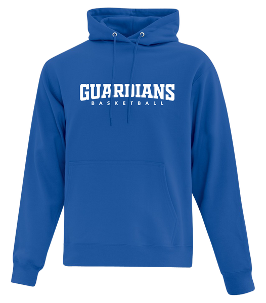 Guardians Basketball Adult Cotton Pull Over Hooded Sweatshirt with Printed Logo
