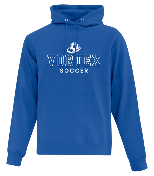 Vortex Soccer Adult Cotton Hoodie With Printed Logos