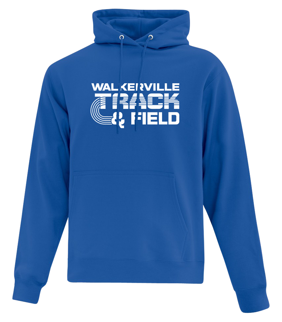 Walkerville Track & Field Adult Cotton Pull Over Hooded Sweatshirt with Printed Logo
