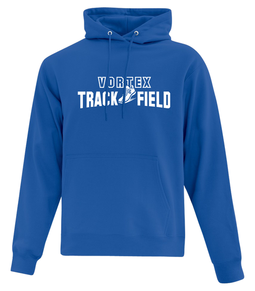 Vortex Track & Field Adult Cotton Hoodie With Printed Logos