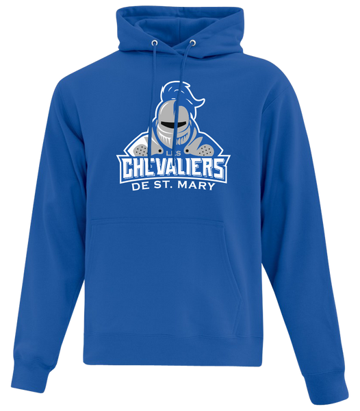 Les Chevaliers De St. Mary Youth Cotton Pull Over Hooded Sweatshirt with Printed Logo