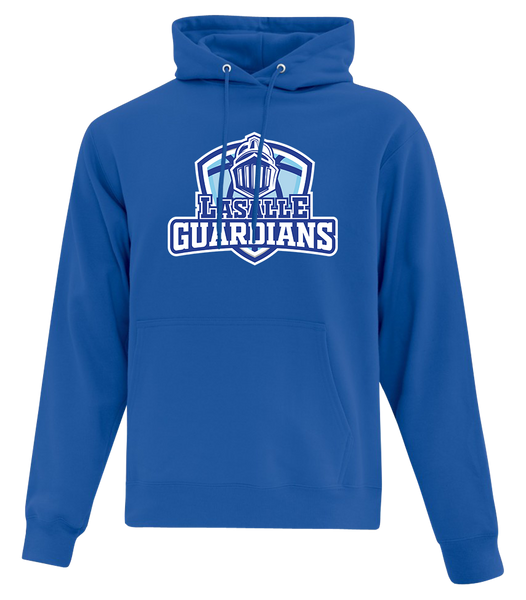 Lasalle Guardians Adult Cotton Pull Over Hooded Sweatshirt with Printed Logo