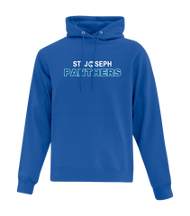 St. Joseph Adult Cotton Pull Over Hooded Sweatshirt with Embroidered Applique Logo