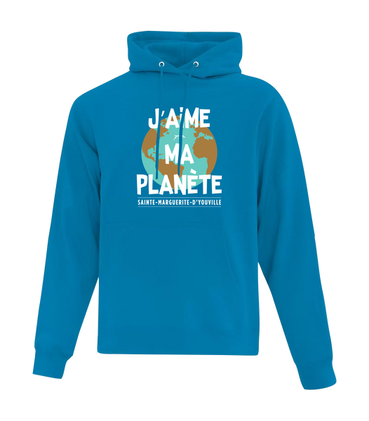 Dauphins "J'aime Ma Planète" Adult Cotton Hoodie with Printed Logo