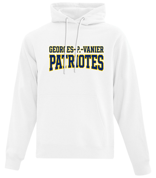 Georges-P.-Vanier Patriotes Adult Cotton Pull Over Hooded Sweatshirt with Printed Logo