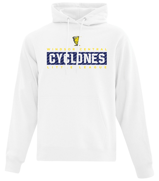 Cyclones Adult Cotton Pull Over Hooded Sweatshirt with Printed Logo