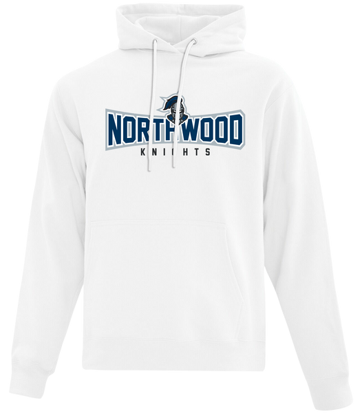 Northwood Knights Adult Cotton Pull Over Hooded Sweatshirt with Printed Logo