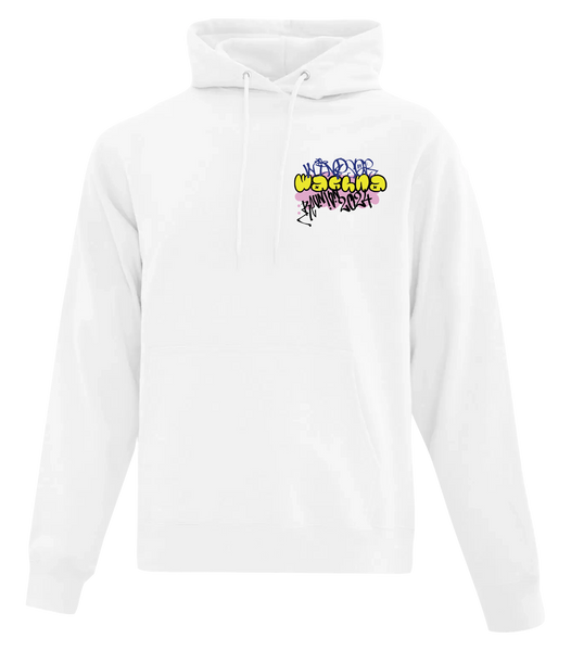 Wachna Collage Graffiti Adult Cotton Hoodie with Printed Logo