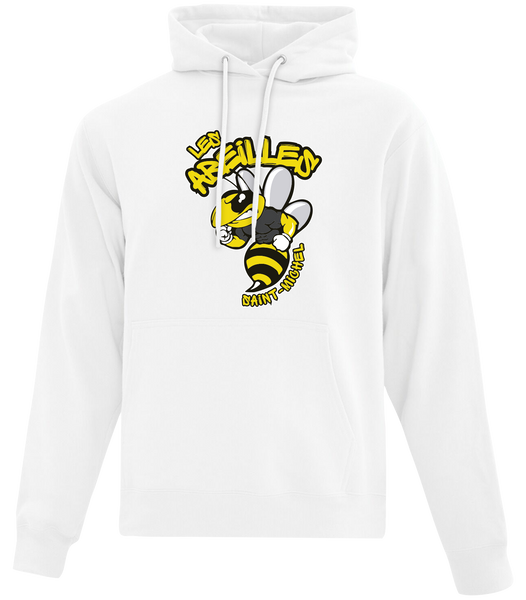Les Abeilles Saint-Michel Youth Cotton Pull Over Hooded Sweatshirt with Printed Logo