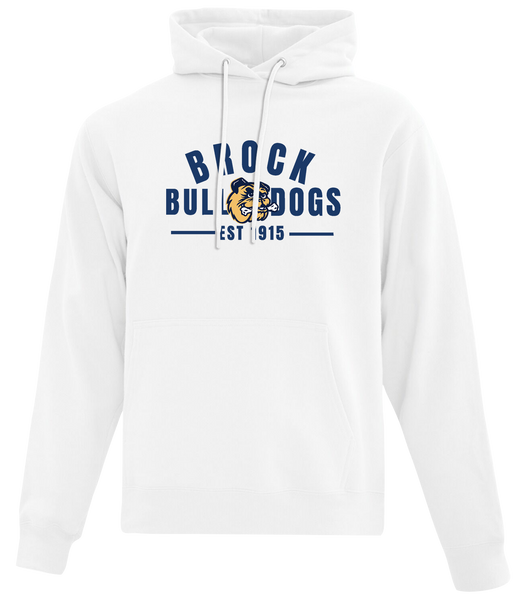 General Brock EST 1915 Adult Cotton Pull Over Hooded Sweatshirt with Printed Logo