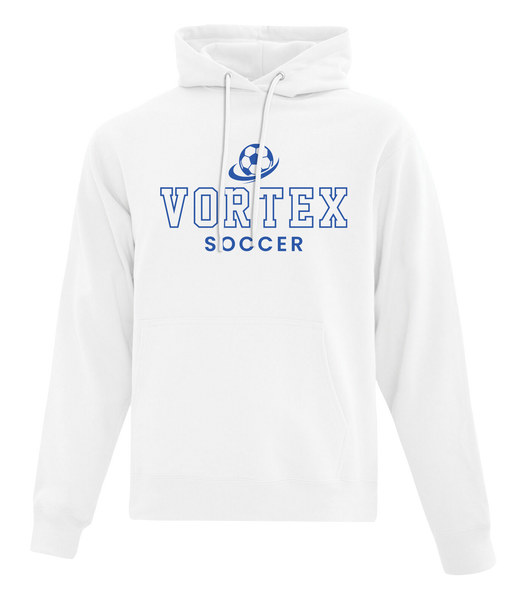 Vortex Soccer Adult Cotton Hoodie With Printed Logos