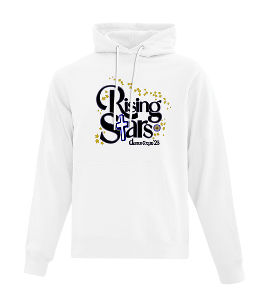 Rising Stars Dance Expo 2025 Adult Cotton Pull Over Hooded Sweatshirt with Printed Logo