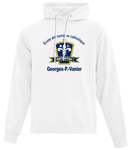 Georges-P.-Vanier Adult Cotton Pull Over Hooded Sweatshirt with Printed Logo