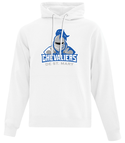 Les Chevaliers De St. Mary Adult Cotton Pull Over Hooded Sweatshirt with Printed Logo