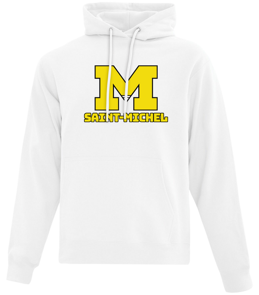 Saint-Michel Adult Cotton Pull Over Hooded Sweatshirt with Printed Logo