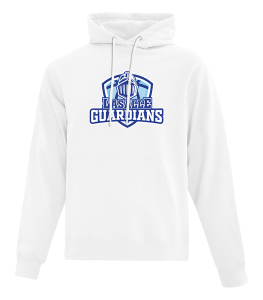 Lasalle Guardians Adult Cotton Pull Over Hooded Sweatshirt with Printed Logo