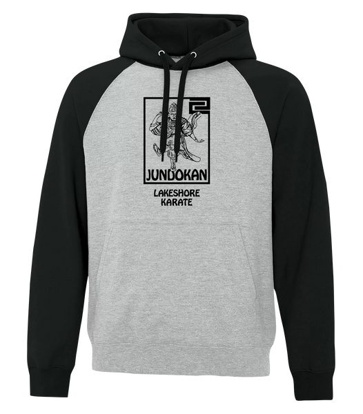 Lakeshore Karate Adult Fleece Two Tone Hoodie With Printed Logo