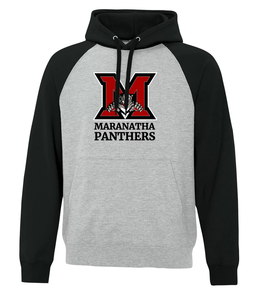 Maranatha Panthers Adult Fleece Two Tone Hoodie With Printed Logo