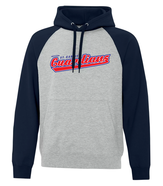 Guardians Adult Fleece Two Tone Hoodie With Printed Logo