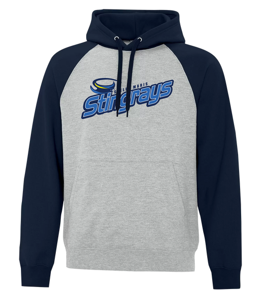 Stella Maris Adult Fleece Two Tone Hoodie With Printed Logo