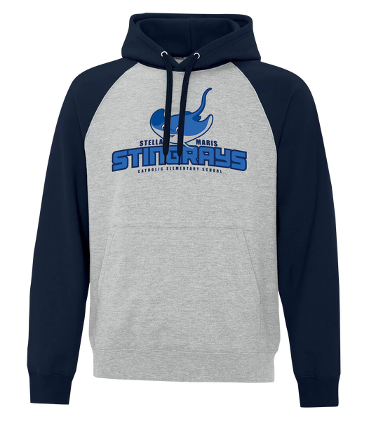 Stella Maris Adult Fleece Two Tone Hoodie With Printed Logo