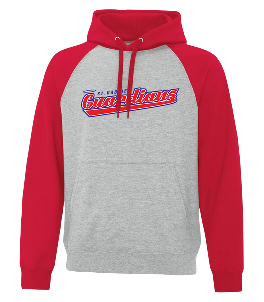 Guardians Adult Fleece Two Tone Hoodie With Printed Logo