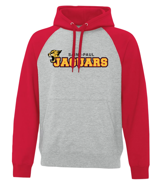 Saint-Paul Adult Fleece Two Tone Hoodie With Printed Logo