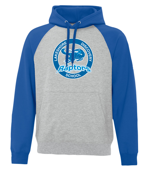 Lakeshore Discovery Adult Fleece Two Tone Hoodie With Printed Logo