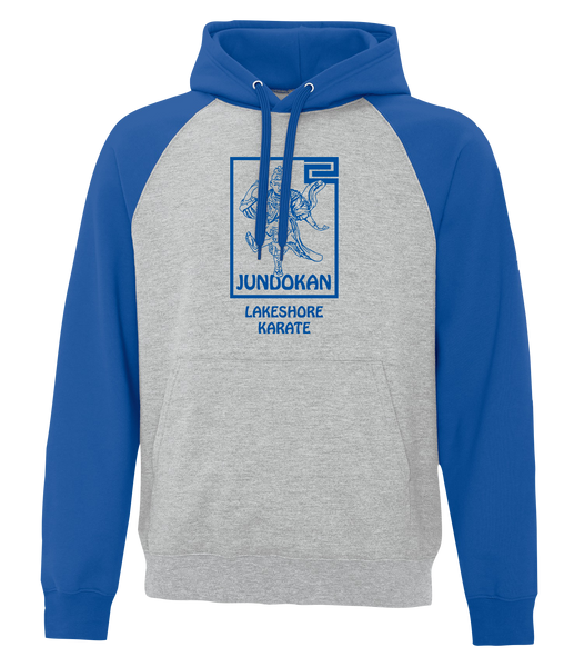 Lakeshore Karate Adult Fleece Two Tone Hoodie With Printed Logo