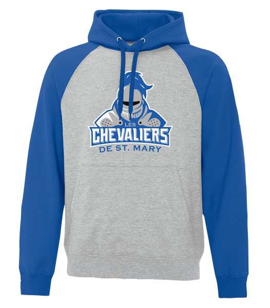 Les Chevaliers De St. Mary Adult Fleece Two Tone Hoodie With Printed Logo