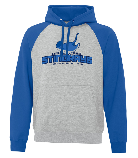 Stella Maris Adult Fleece Two Tone Hoodie With Printed Logo