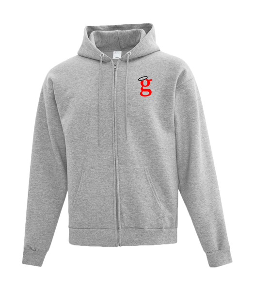 Guardians 'G' Adult Cotton Full Zip Hooded Sweatshirt with Left Chest Embroidered Logo